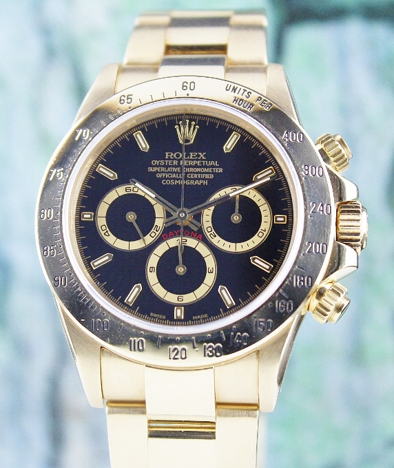 (image for) ROLEX 18K YELLOW GOLD DAYTONA COSMOGRAPH ZENITH MOVEMENT / 16528